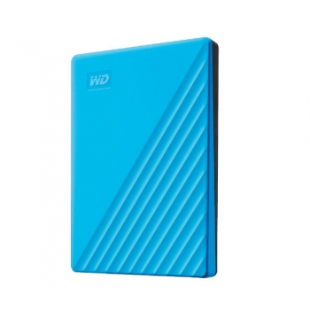 WD My Passport 4TB สีฟ้า, USB 3.0 [ฮาร์ดดิสก์พกพาภายนอก ขนาด 2.5 นิ้ว]